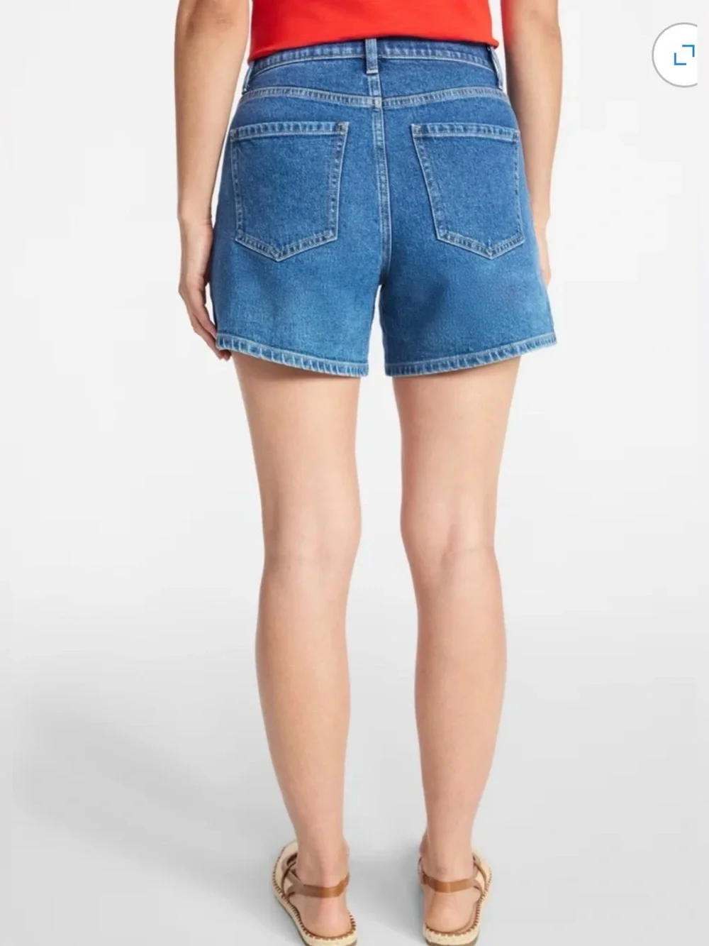 Time and Tru High-Rise Denim Shorts, 5